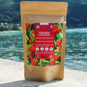 harctic superfoods fraises lyophilisées snacking sain et healthy