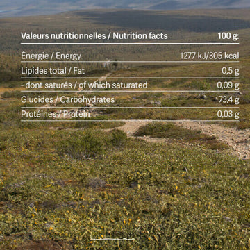 harctic superfoods valeurs nutritionnelles pâtes de fruits mix de baies