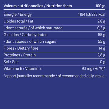 harctic superfoods valeurs nutritionnelles myrtilles séchées