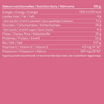 harctic superfoods valeurs nutritionnelles mix de poudres de baies rouges bio