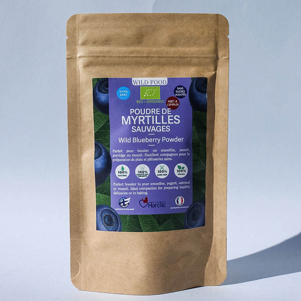 harctic superfoods poudre de myrtilles sauvages