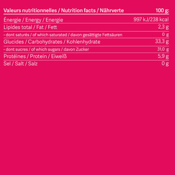 harctic superfoods valeurs nutritionnelles framboises lyophilisées
